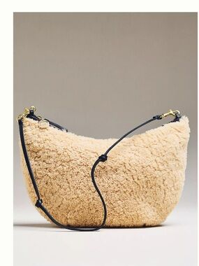 Clare V. Lune Shearling leather Bag NWT
